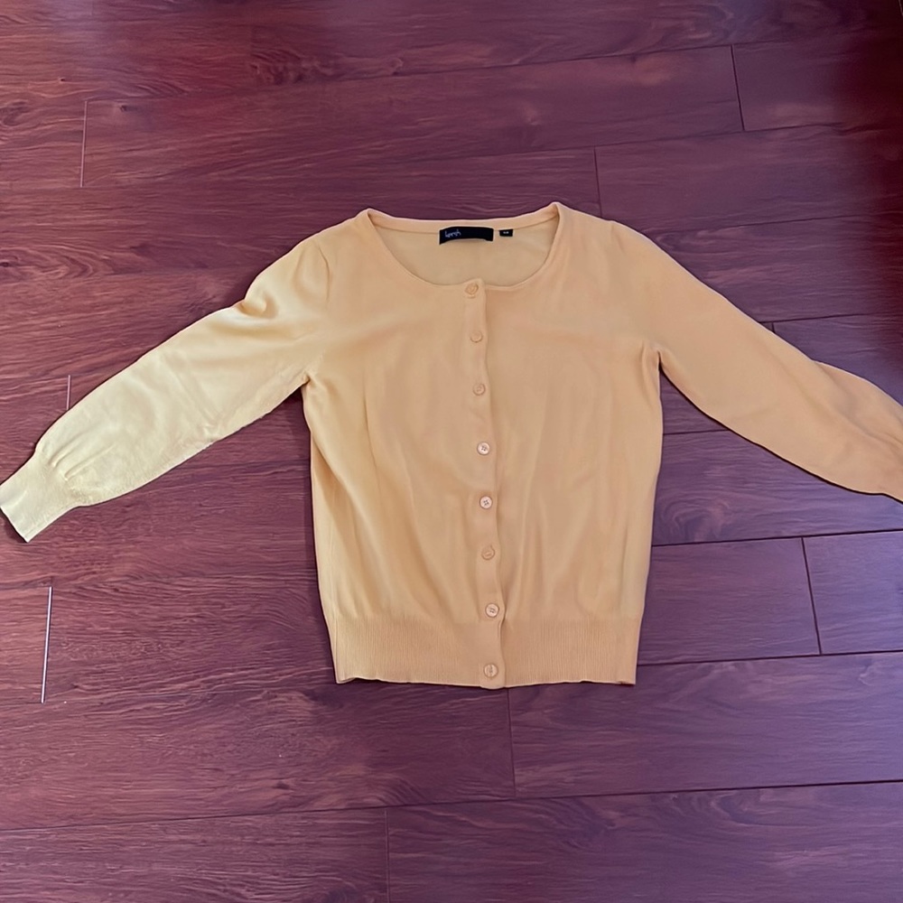 Yellow button up Kersh sweater size S